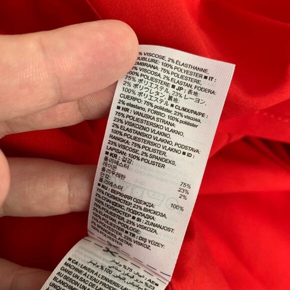 Banana Republic Red Striped Dress, Size 6 - Picture 5 of 6